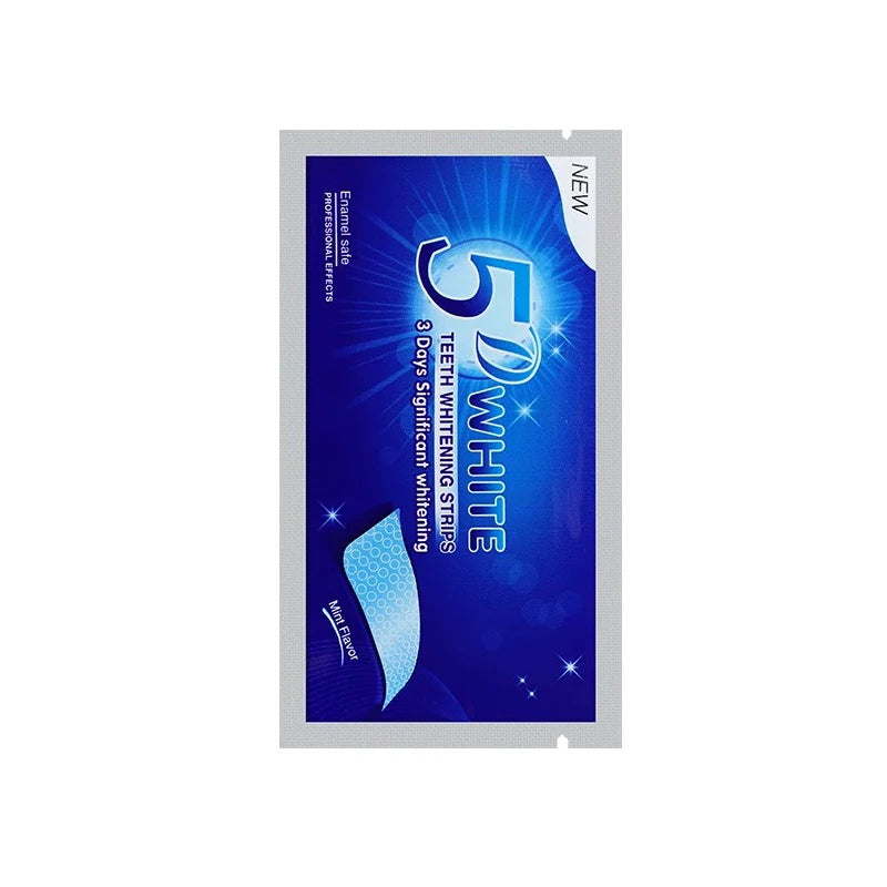 5D Gel Teeth Whitening Strips White Tooth Dental Kit Oral Hygiene Care Strip False Teeth Veneers Dentist Seks Whiten Gel