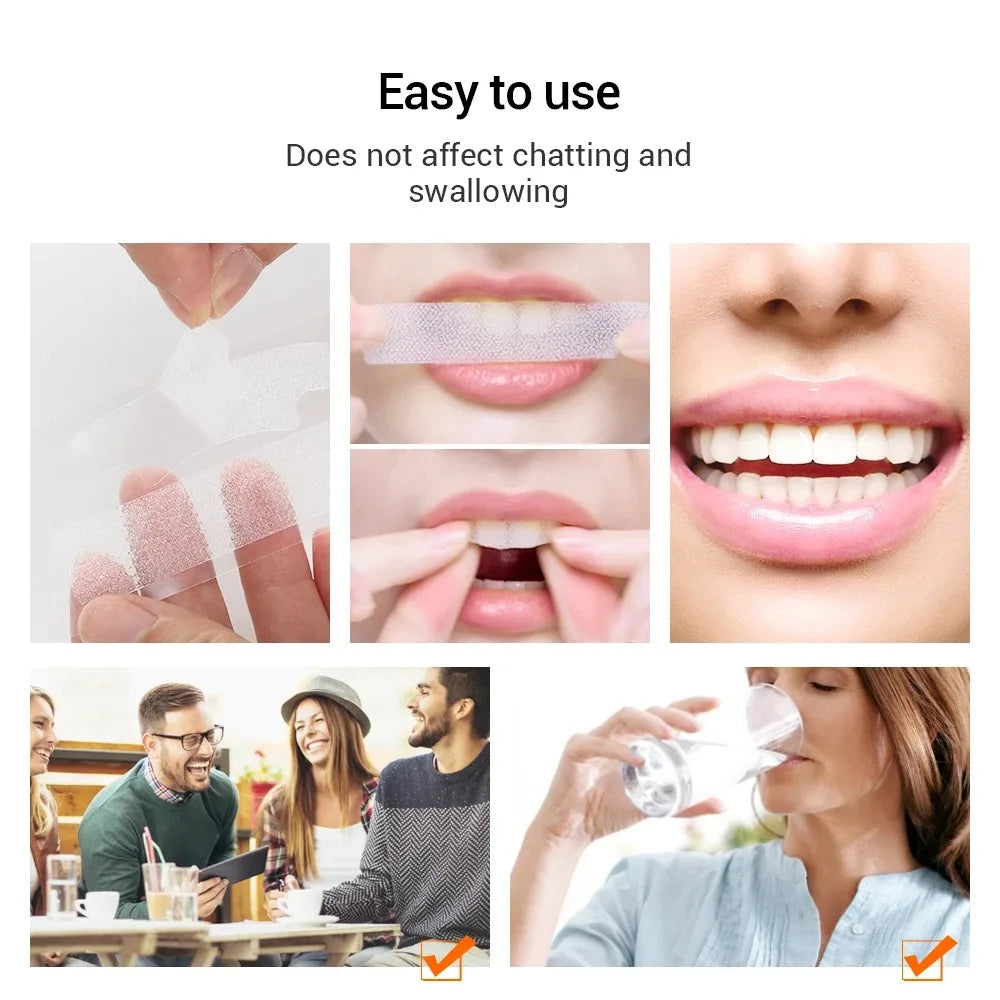 5D Gel Teeth Whitening Strips White Tooth Dental Kit Oral Hygiene Care Strip False Teeth Veneers Dentist Seks Whiten Gel